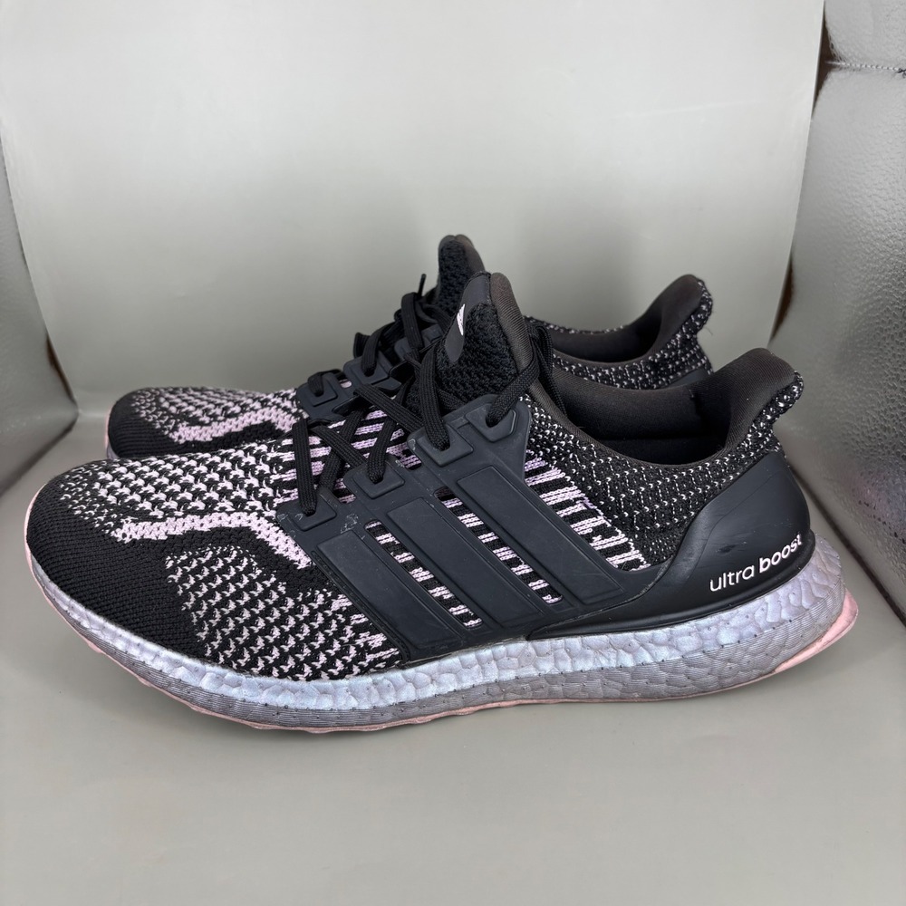Adidas Ultraboost 5.0 DNA Black Beam Pink Running Shoes HP2477 Womens 8.5 - Picture 3 of 7